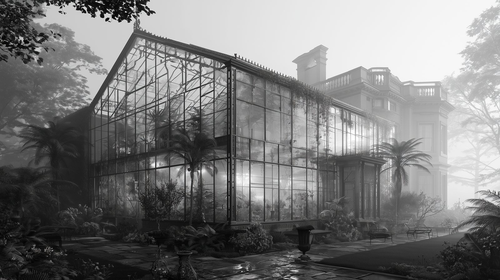 A Victorian conservatory at Woodlands