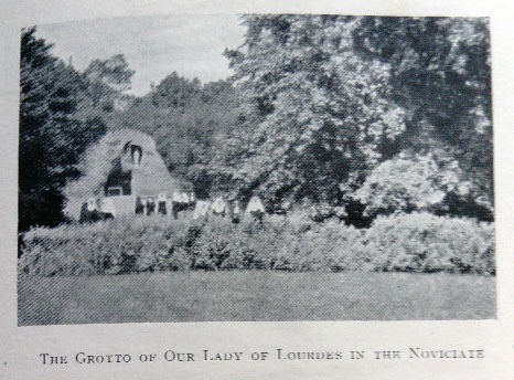 The grotto of Our Lady of Lourdes in the novitiate grounds